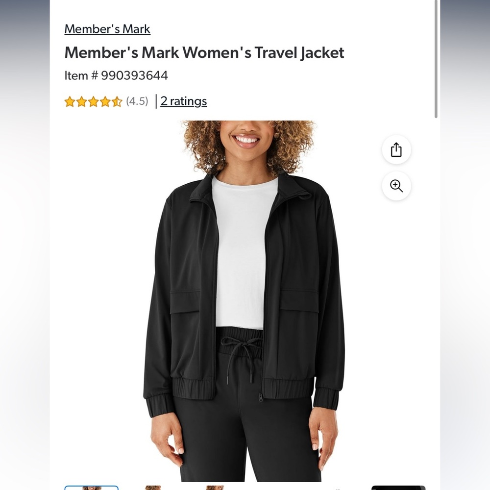 Women's Black Jacket & Wide Leg Pant